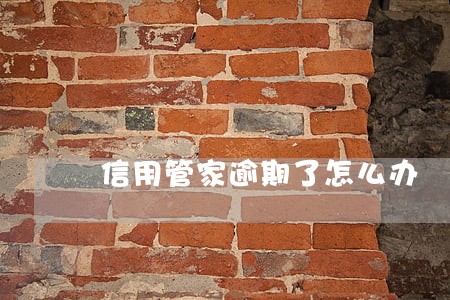 信用管家逾期了怎么办 信用管家逾期了怎么办