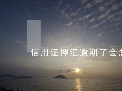 信用证押汇逾期了会怎么样 信用证押汇逾期了会怎么样