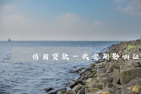 信用贷款一次逾期影响征信吗