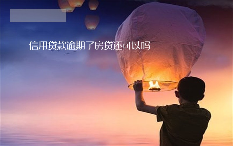 信用贷款逾期了房贷还可以吗 信用贷款逾期了房贷还可以吗