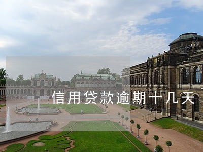 信用贷款逾期十几天 信用贷款逾期十几天