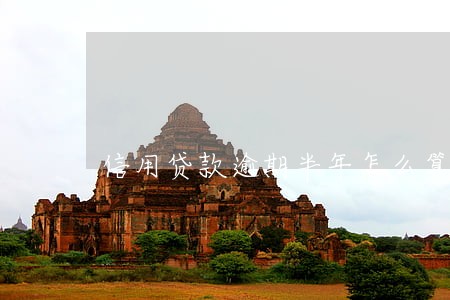 信用贷款逾期半年怎么算 信用贷款逾期半年怎么算