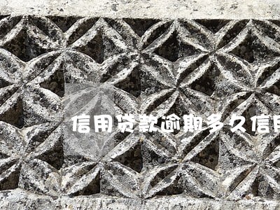 信用贷款逾期多久信用记录 信用贷款逾期多久信用记录