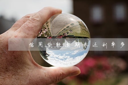 信用贷款逾期未还利率多少 信用贷款逾期未还利率多少