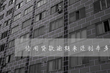 信用贷款逾期未还利率多少钱 信用贷款逾期未还利率多少钱