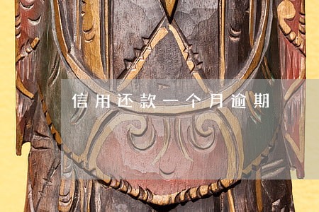 信用还款一个月逾期 信用还款一个月逾期