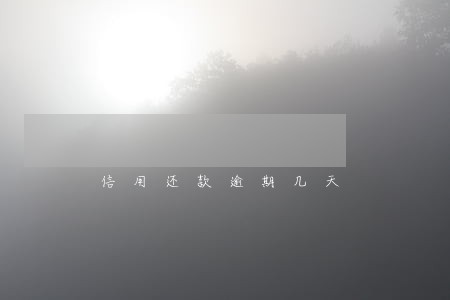 信用还款逾期几天 信用还款逾期几天