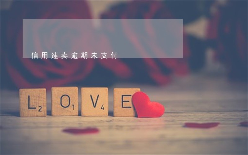 信用速卖逾期未支付