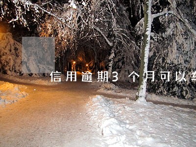 信用逾期3个月可以车贷