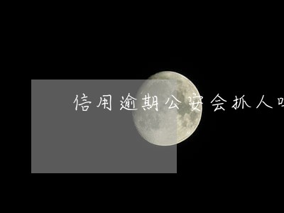 信用逾期公安会抓人吗