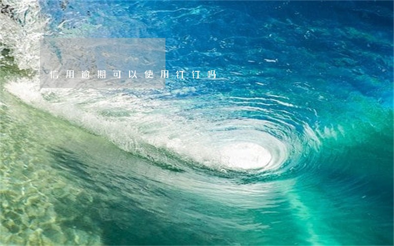 信用逾期可以使用钉钉吗 信用逾期可以使用钉钉吗