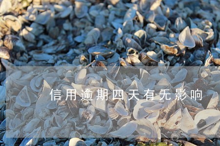 信用逾期四天有无影响 信用逾期四天有无影响