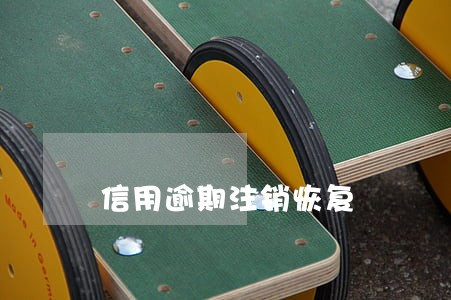 信用逾期注销恢复