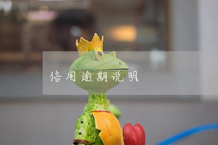信用逾期说明 信用逾期说明