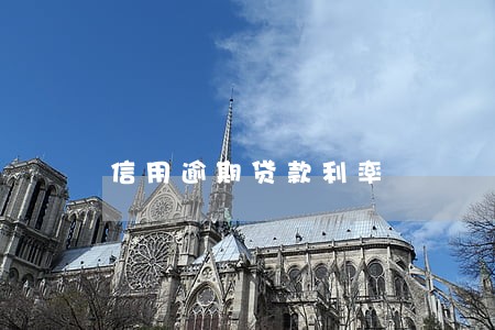信用逾期贷款利率 信用逾期贷款利率