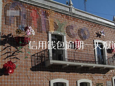 信用钱包逾期一天爆通讯录 信用钱包逾期一天爆通讯录