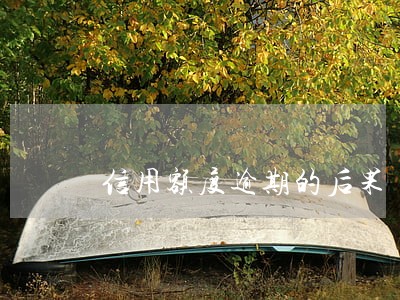 信用额度逾期的后果 信用额度逾期的后果