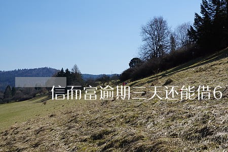 信而富逾期三天还能借6 信而富逾期三天还能借6