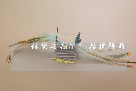 信贷逾期m1指标解析