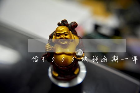 借3000块钱逾期一年多少钱 借3000块钱逾期一年多少钱
