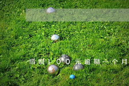 借呗100元逾期一个月