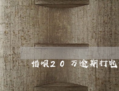 借呗20万逾期打电话说要报案 借呗20万逾期打电话说要报案