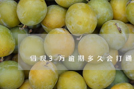 借呗3万逾期多久会打通讯录 借呗3万逾期多久会打通讯录