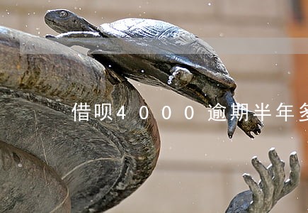 借呗4000逾期半年多少利息 借呗4000逾期半年多少利息