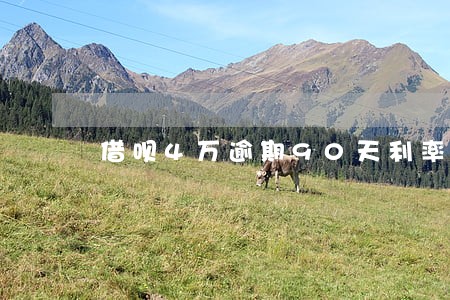 借呗4万逾期90天利率多少 借呗4万逾期90天利率多少