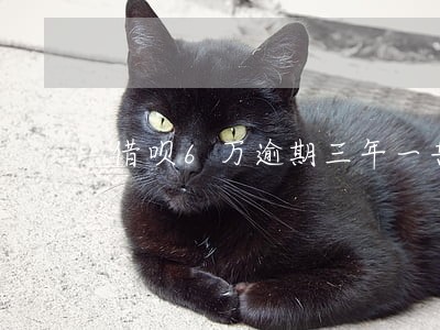 借呗6万逾期三年一共要还多少钱
