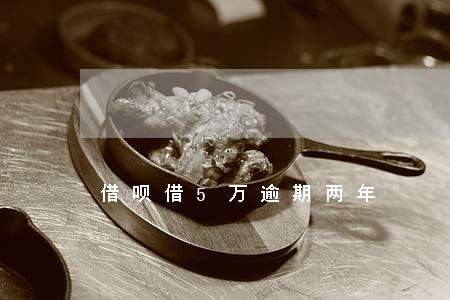 借呗借5万逾期两年 借呗借5万逾期两年