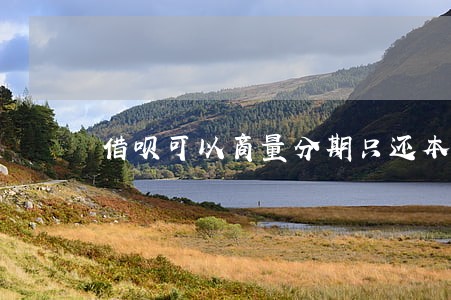 借呗可以商量分期只还本金吗 借呗可以商量分期只还本金吗