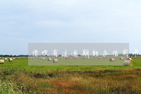 借呗有过逾期能办信用卡吗 借呗有过逾期能办信用卡吗