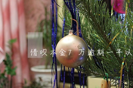 借呗本金7万逾期一年以上 借呗本金7万逾期一年以上