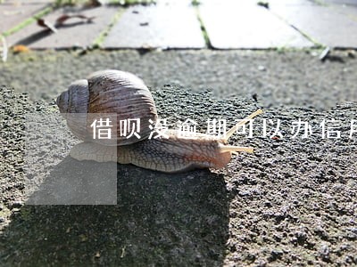 借呗没逾期可以办信用卡吗 借呗没逾期可以办信用卡吗