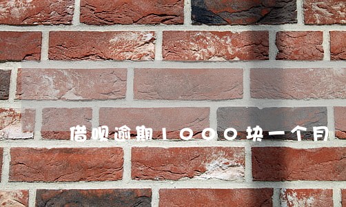 借呗逾期1000块一个月 借呗逾期1000块一个月