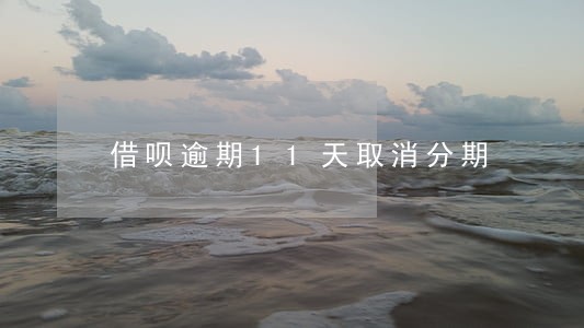 借呗逾期11天取消分期 借呗逾期11天取消分期