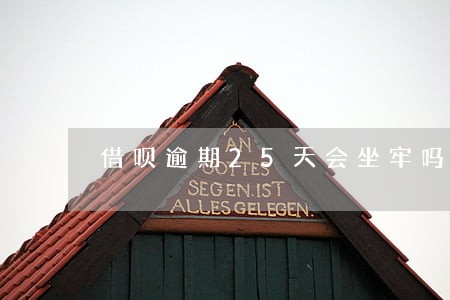 借呗逾期25天会坐牢吗