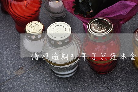 借呗逾期3年了只还本金可以吗