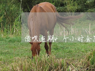 借呗逾期4个小时会怎么样 借呗逾期4个小时会怎么样