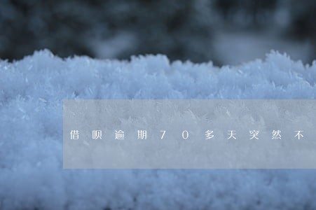 借呗逾期70多天突然不显示 借呗逾期70多天突然不显示
