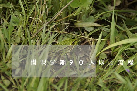 借呗逾期90天以上流程 借呗逾期90天以上流程