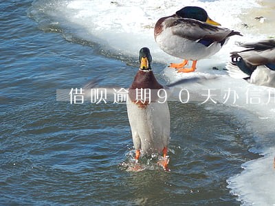 借呗逾期90天办信用卡