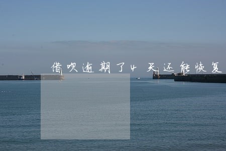 借呗逾期了4天还能恢复吗 借呗逾期了4天还能恢复吗