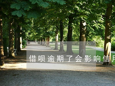 借呗逾期了会影响信用卡吗 借呗逾期了会影响信用卡吗