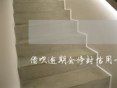 借呗逾期会停封信用卡