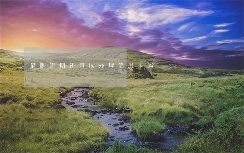 借呗逾期还可以办理信用卡吗 借呗逾期还可以办理信用卡吗