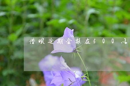 借呗逾期金额在500以下 借呗逾期金额在500以下