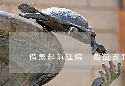 借条起诉法院一般应该怎么调解 借条起诉法院一般应该怎么调解