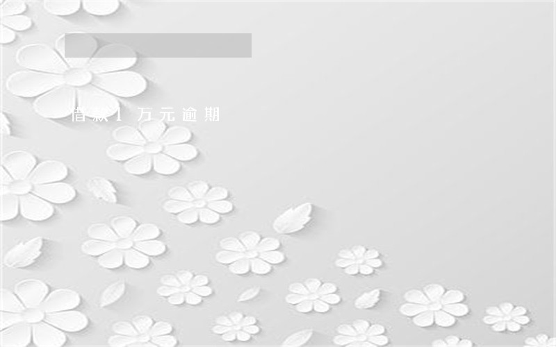 借款1万元逾期 借款1万元逾期